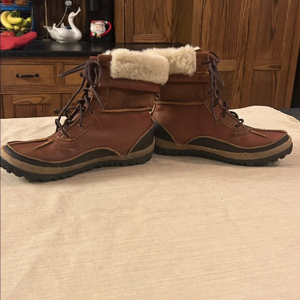 Merrell Tremblant Mid Polar WP Winter Brown‎ Leather Women's Boots size 7